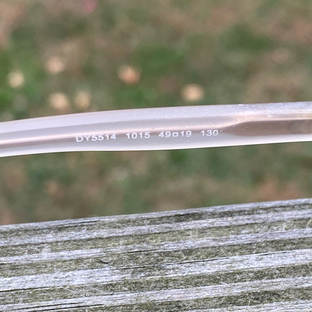 Dkny Glasses Frames Half Rim Translucent Light Ta… - image 7